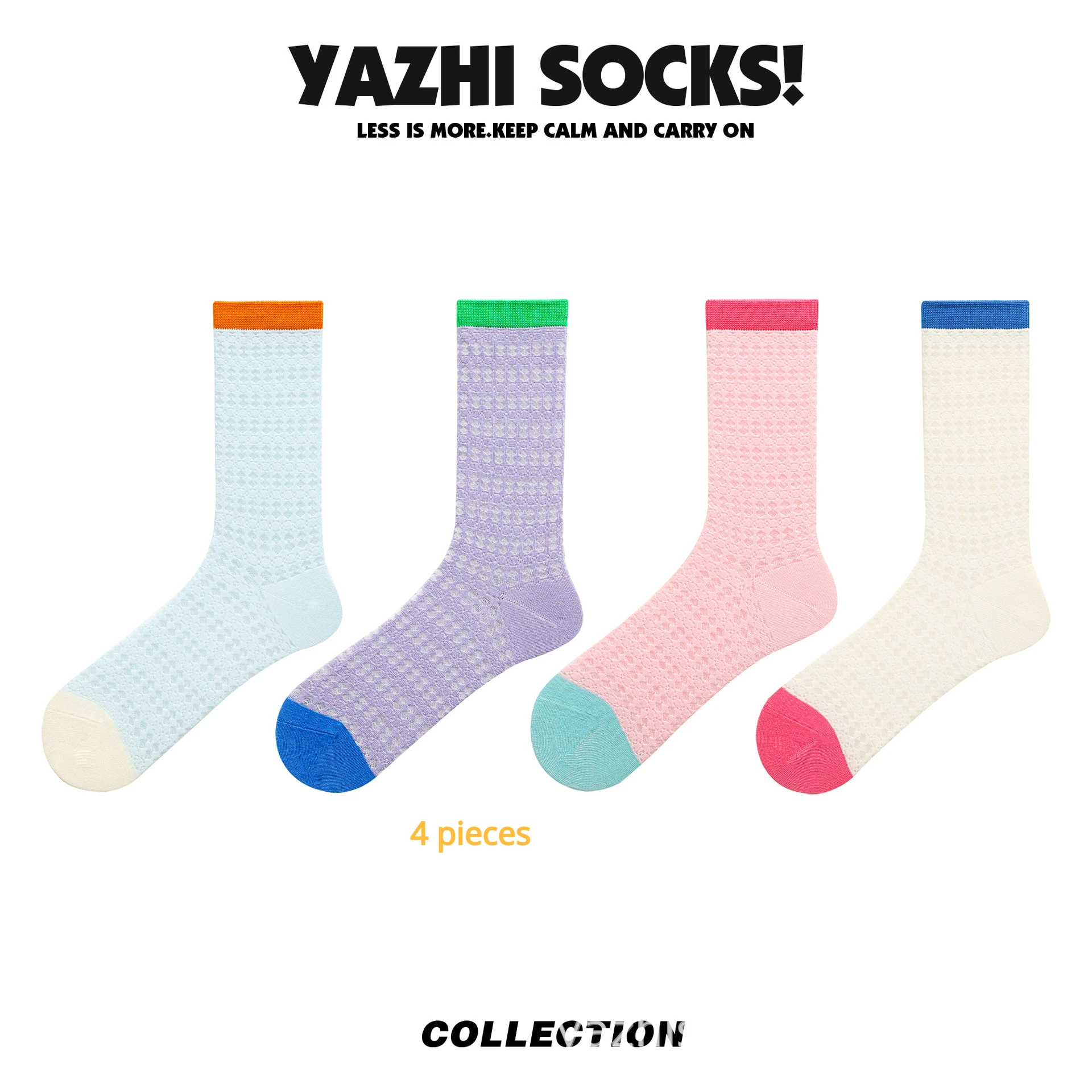 

2023 Summer thin socks girls and adults hollow ice silk Korean version of ins retro trend socks cotton