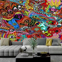 hip hop rap reggae music poster tapestry wall art mural home decoration mandala psychedelic banners flag wall hanging painting