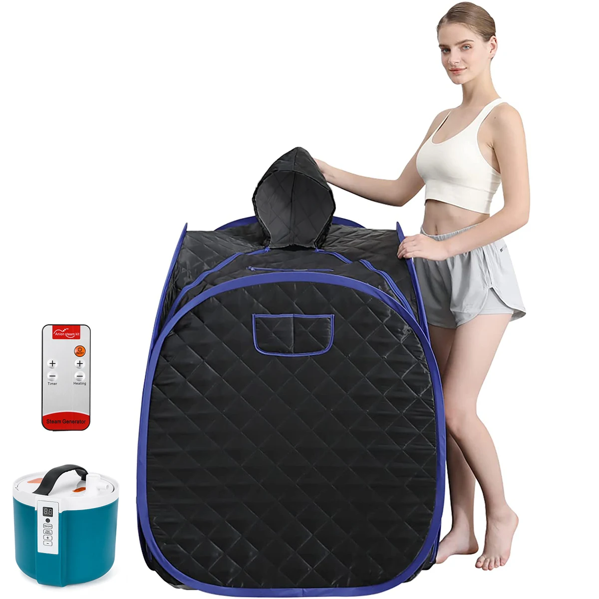 Foldable Light Steam Sauna Bucket Portable Bathtub Tent Home Spa Larger Bath Bucket For Weight Loss And Detox Treatment
