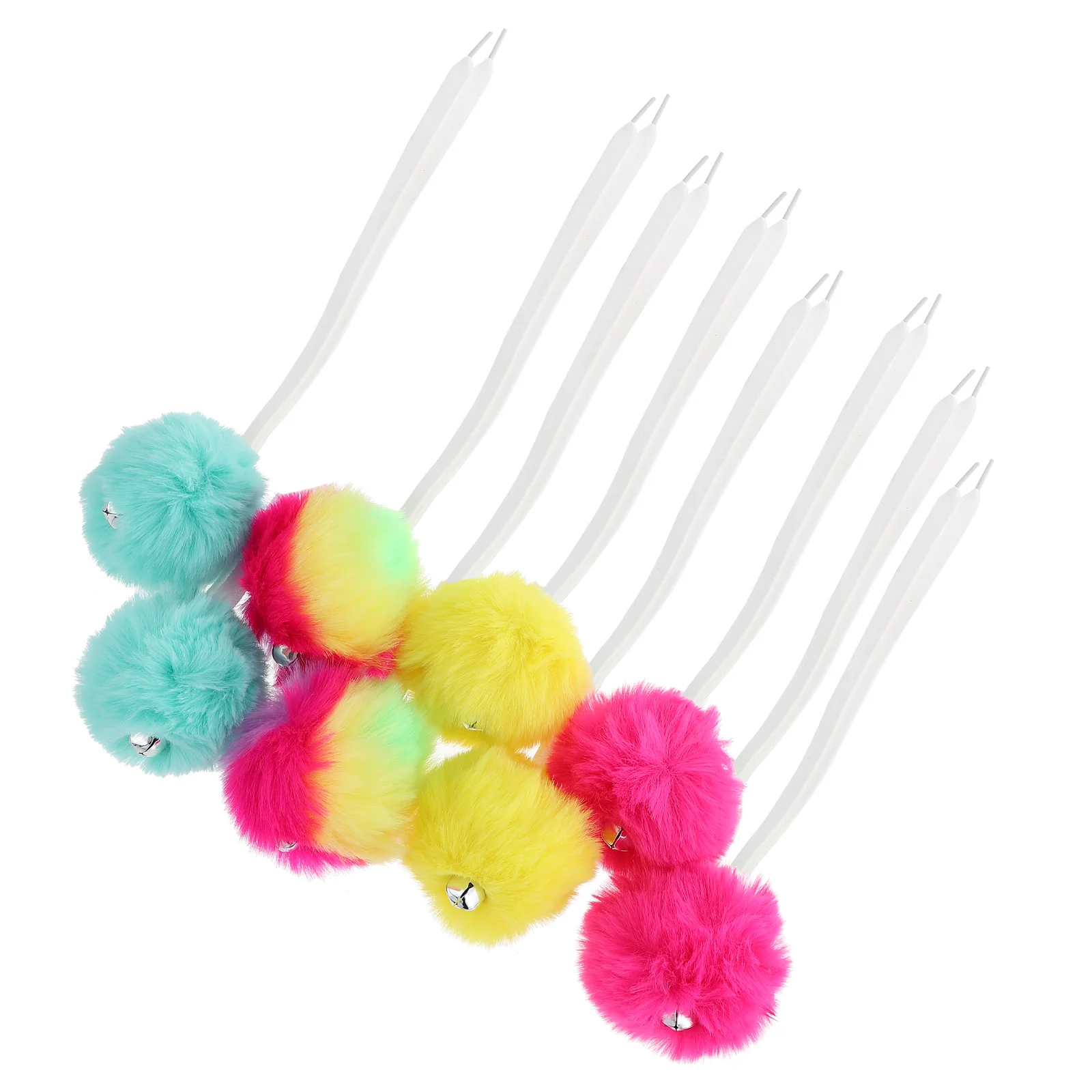 

4 Pairs Roller Skates Tie-on Pom Roller Skates Pom Decor Roller Skates Shoelace Roller Skates Decors