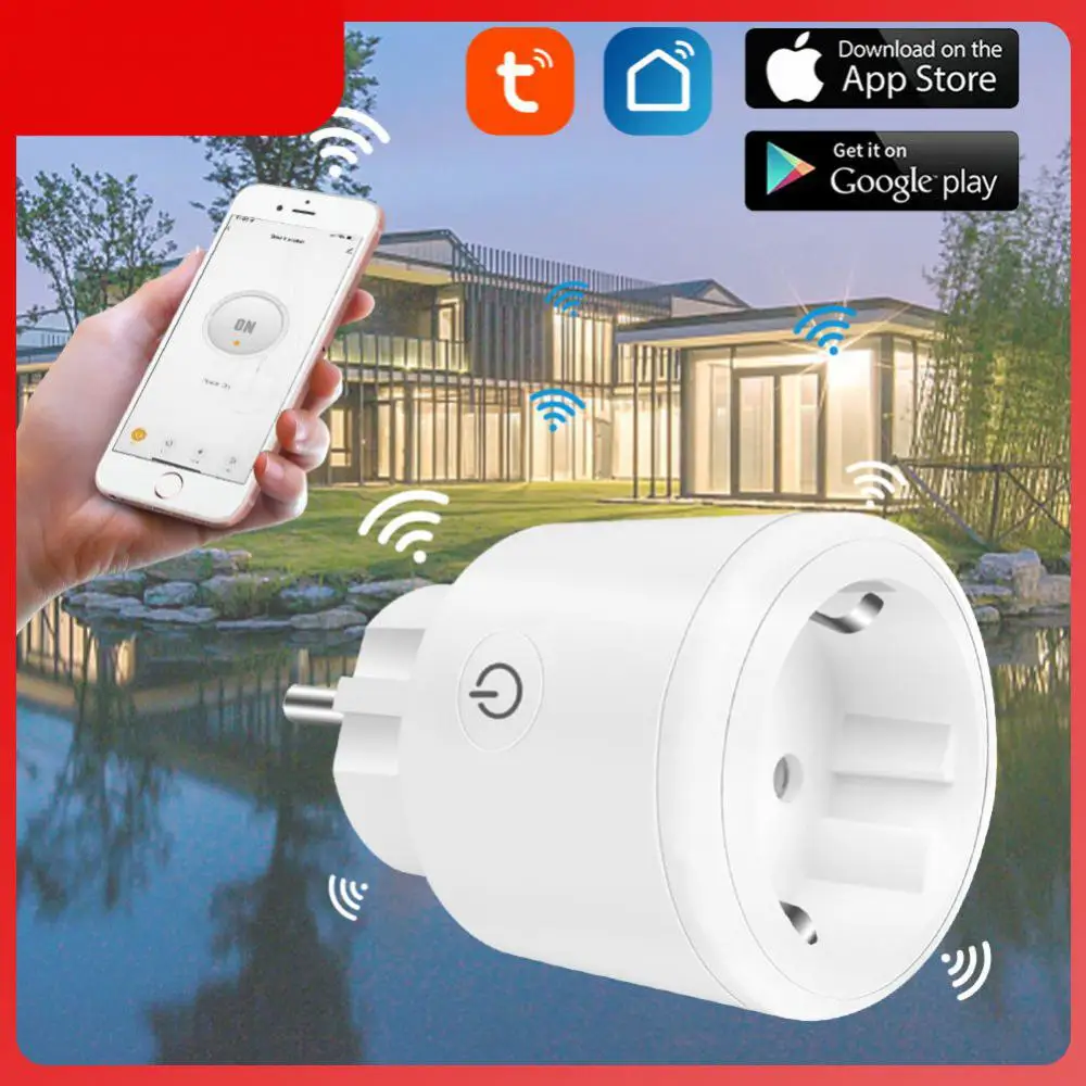 

Timer Eu Smart Plug Tuya With Power Metering Wifi Bluetooth Socket Supported By Alexa Google Assistant 16a Dual Module Hot