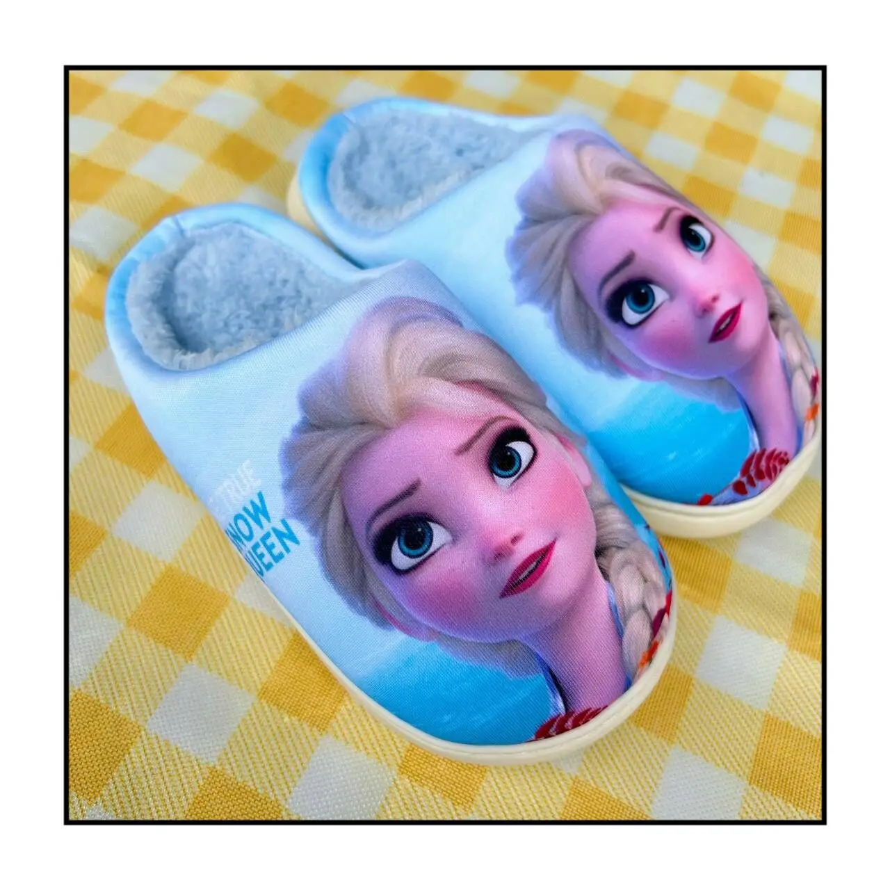 Детские тапочки Disney осенне-зимняя коллекция Эльза Холодное сердце мультфильм