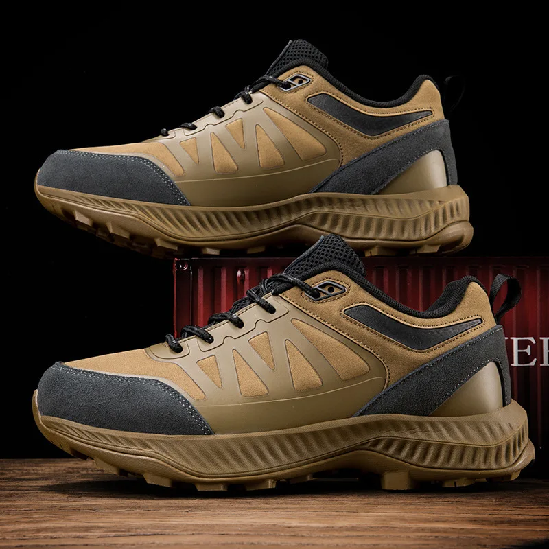 SALUDAS Trail Running Shoes for Men Outdoor Camping Trekking Shoes Waterproof Mountain Shoes Big Size 50 Sneakers Male