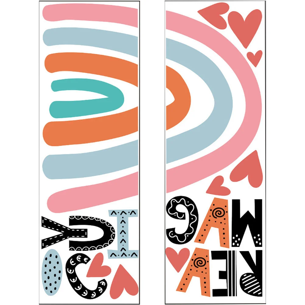 

2pcs Rainbow Wall Decal Decor Decal Rainbow Nursery Decor Rainbow Wall Decals Rainbow Wall Decal