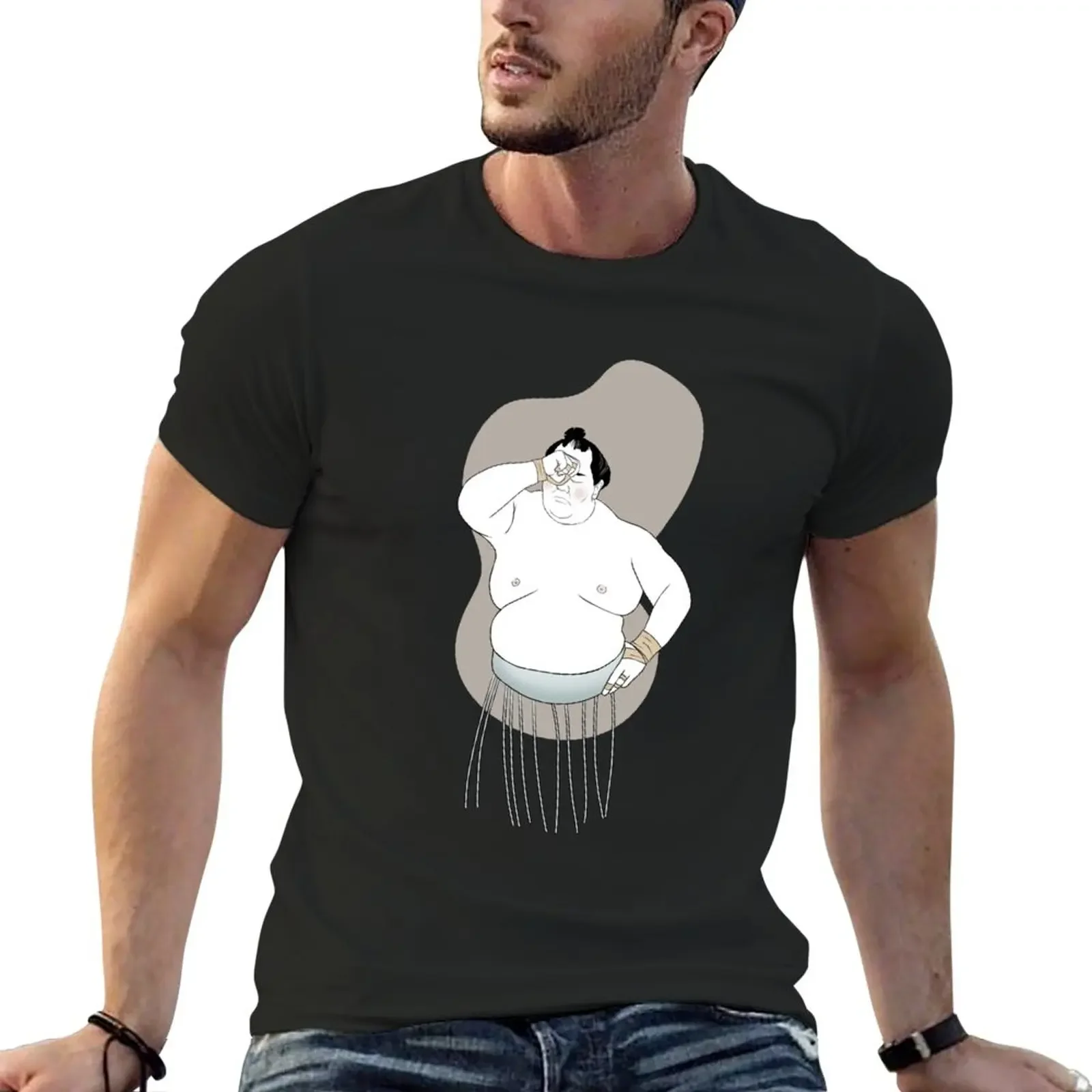 Новые футболки Sumo - Rikishi Hokutofuji короткие Забавные для мужчин