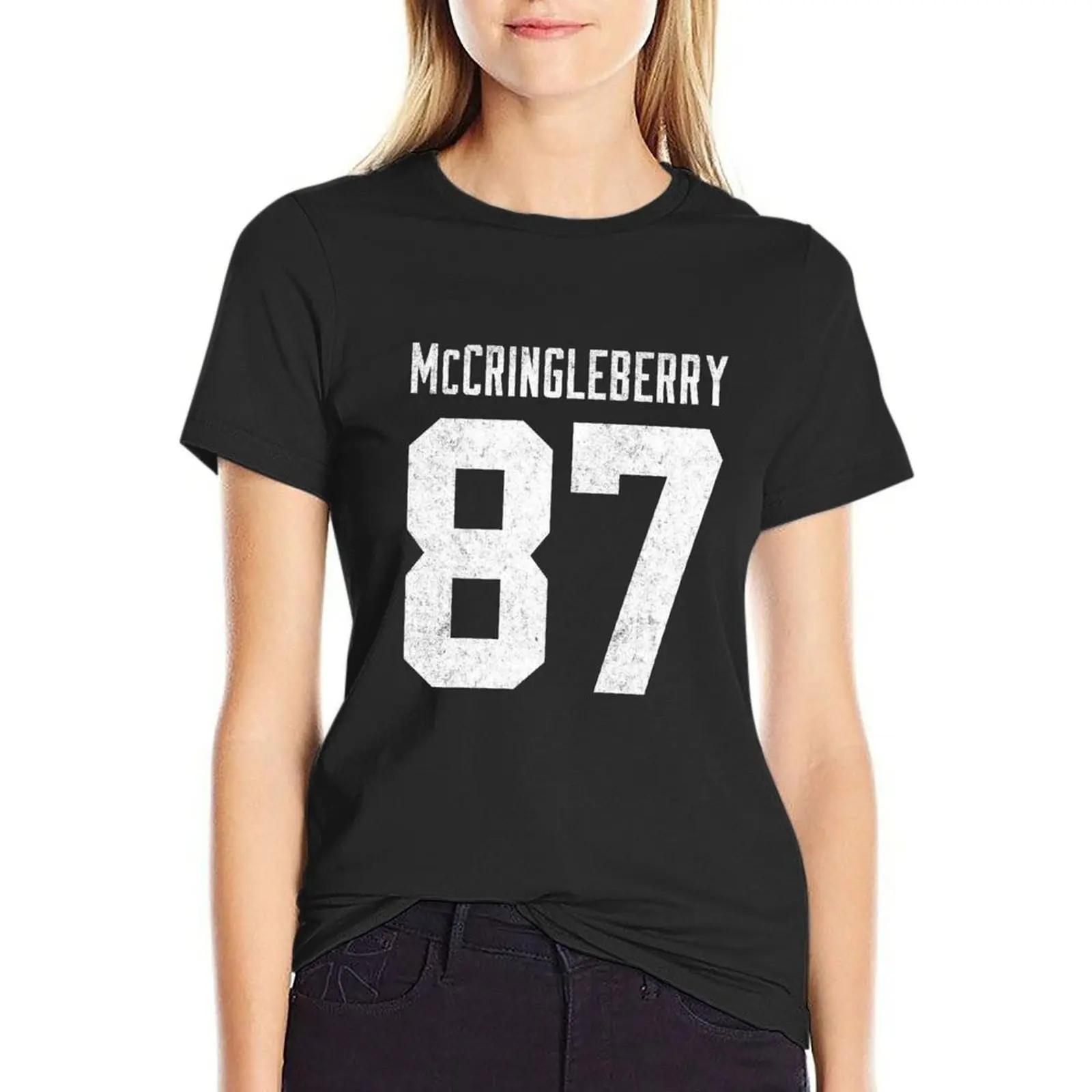 Трикотажная футболка Hingle McCringleberry Женская одежда оверсайз футболки летняя для