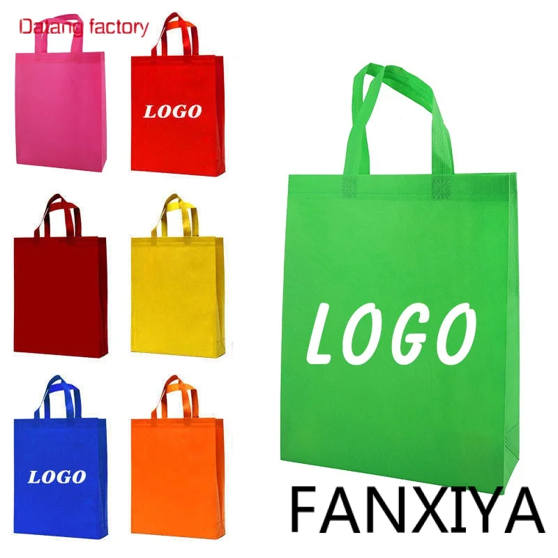 

Low Moq Recycled Eco Non-woven Reusable Nonwoven Grocery Promotional PP Non Woven Tote Shopping Cloth Bag With Custom Logo Print