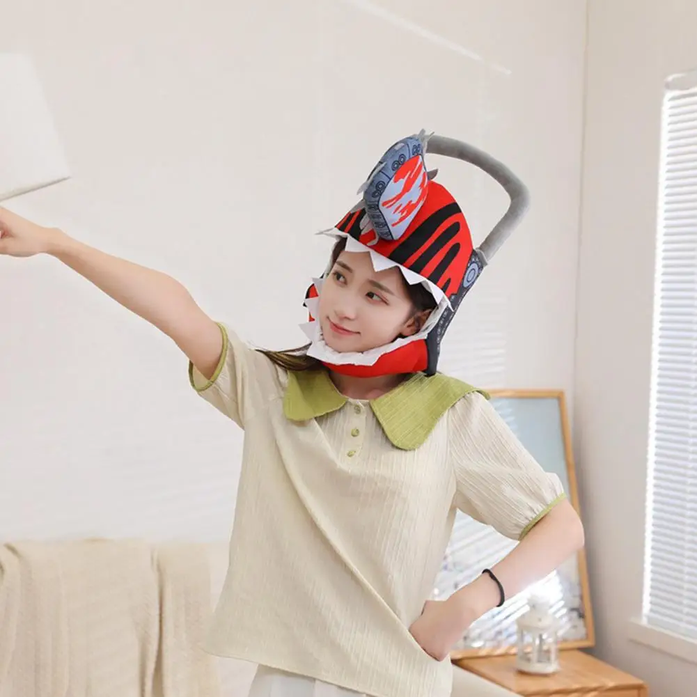 

Прочная искусственная кожа, уютная одежда, искусственная кожа, полный охват, плюшевый головной убор для Хэллоуина, украшение, сохраняет теп...