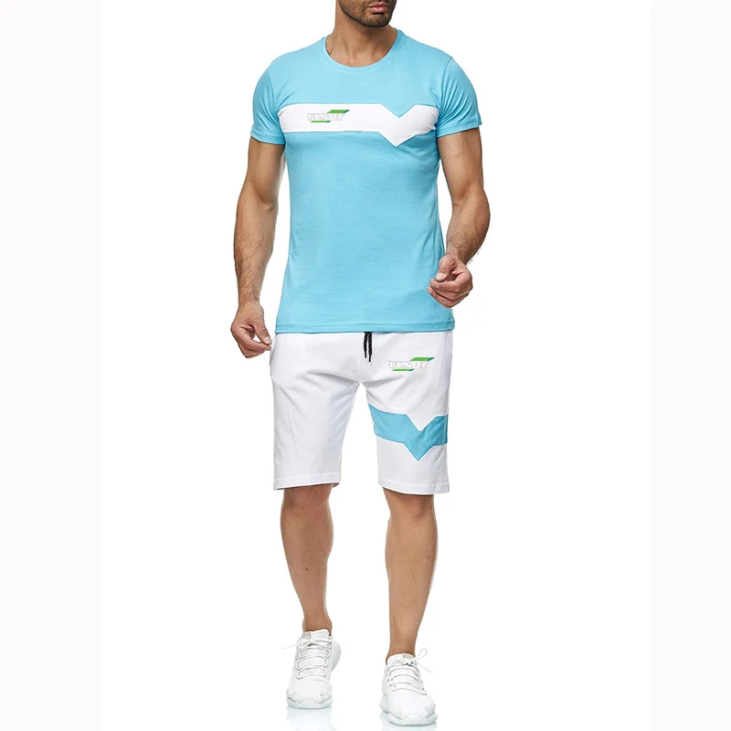 

Костюм спортивный мужской из 2 предметов, с принтом в полоску