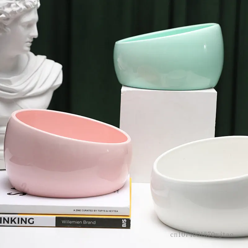 

1pc Pet supplies Buddha series bowl ceramic cat dog food bowl water bowl overturn proof pet accessories tableware pet food bowl