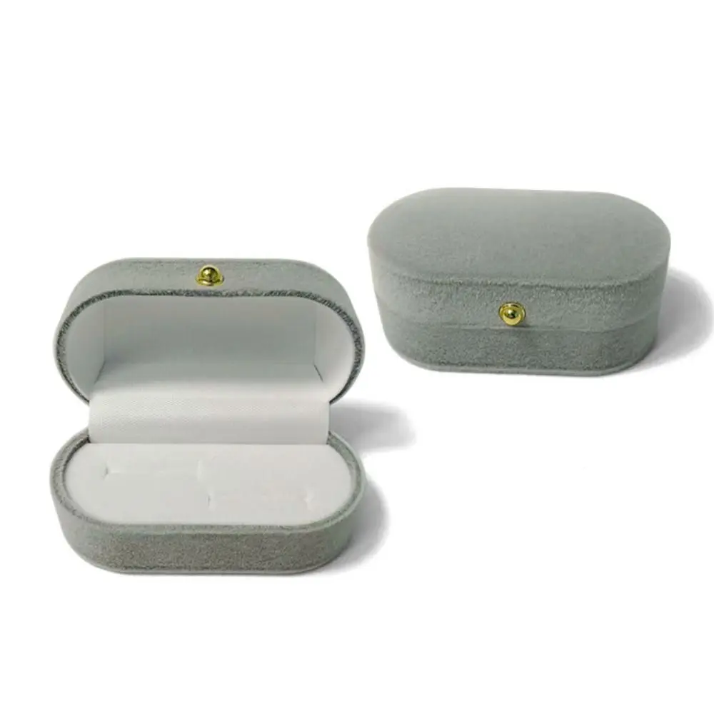

Бархатная кольцевая коробка с двойными слотами
