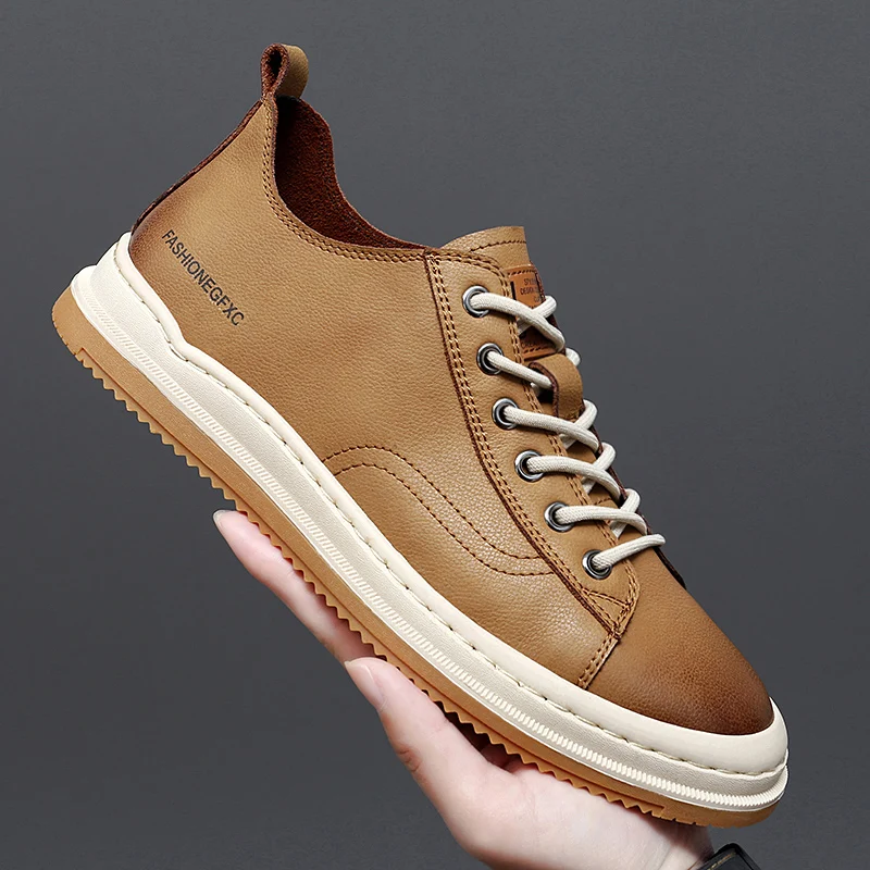 

Genuine Leather Shoes Men's Golf Shoes Man Golf Skateboarding Sneakers Genuine Leather Golf Shoes Athletic Wears Luxury Gym Golf