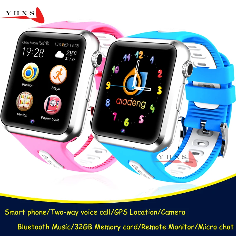 

Smart GPS Tracer Location Bluetooth Watch with Camera Pedometer Remote Monitor Touch Screen Phone Wristwatch for Kids Student