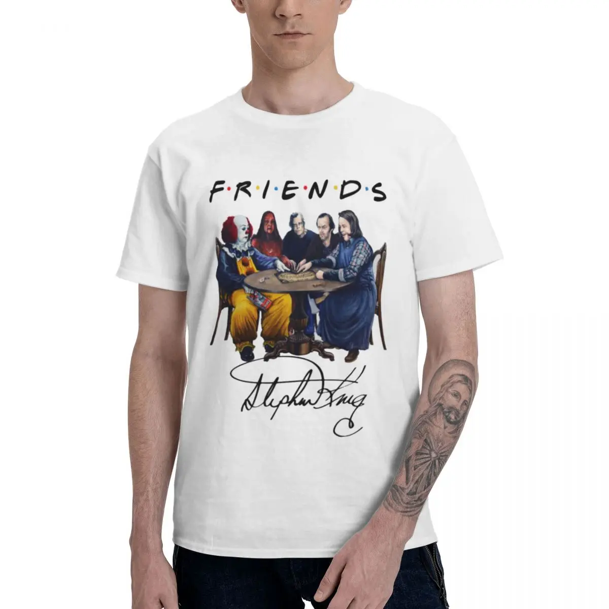 

Fashion Stephen King T-Shirts Pure Cotton Crewneck Men's T Shirts Short Sleeve PlCasual Tees Clothes Summer EU Size