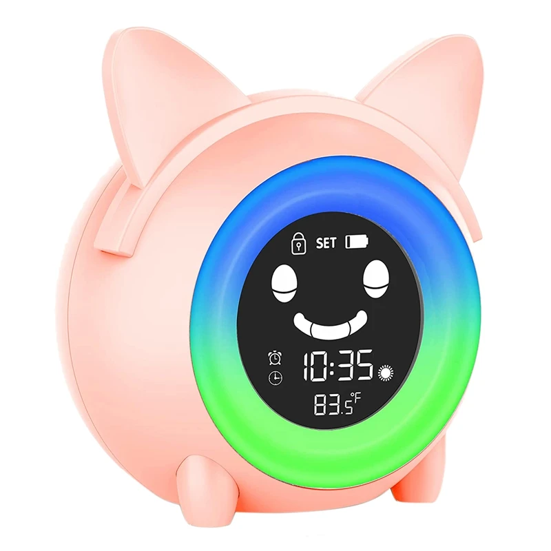 

Alarm Clock For Kids Bedroom Children Sleep Training Clock For Toddlers Wake Up Clock Night Lights For Gifts