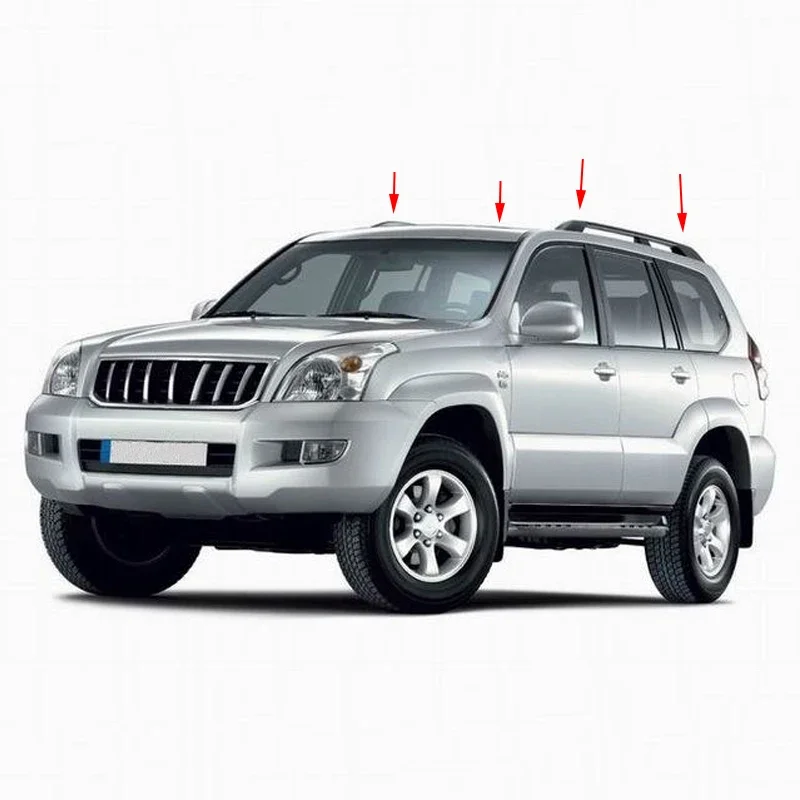 

ZUK 4 шт. крышка багажника на крышу, защитная крышка на направляющую для багажа для TOYOTA LAND CRUISER PRADO 120 150 LC120 LC150 2003-2018