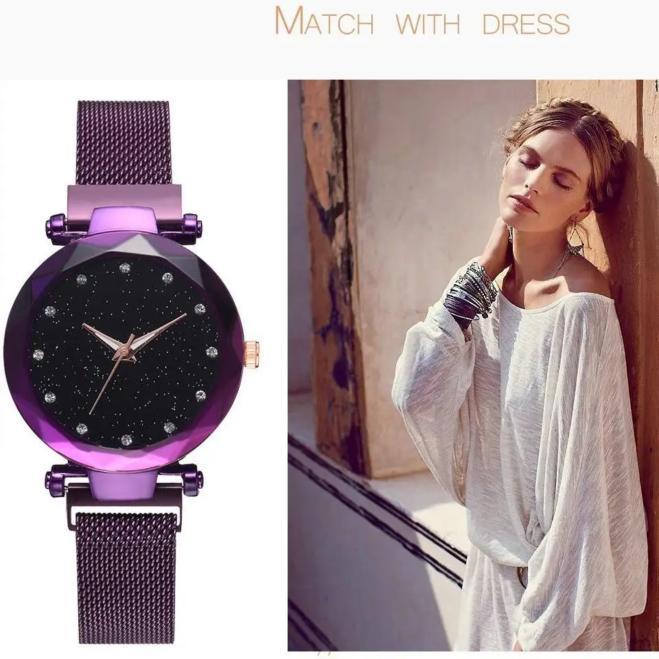 Классические модели женских часов с магнитным ремешком популярные наблюдают за