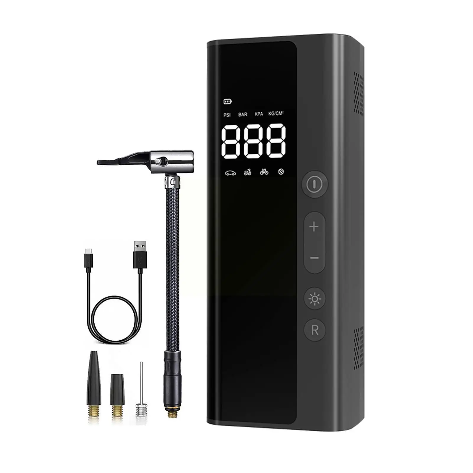 

New Multi-function Car Air Pump Mini Portable Electric Pump Small Car Pump Air With Display Air Tire Digital Wireless Car O7X4