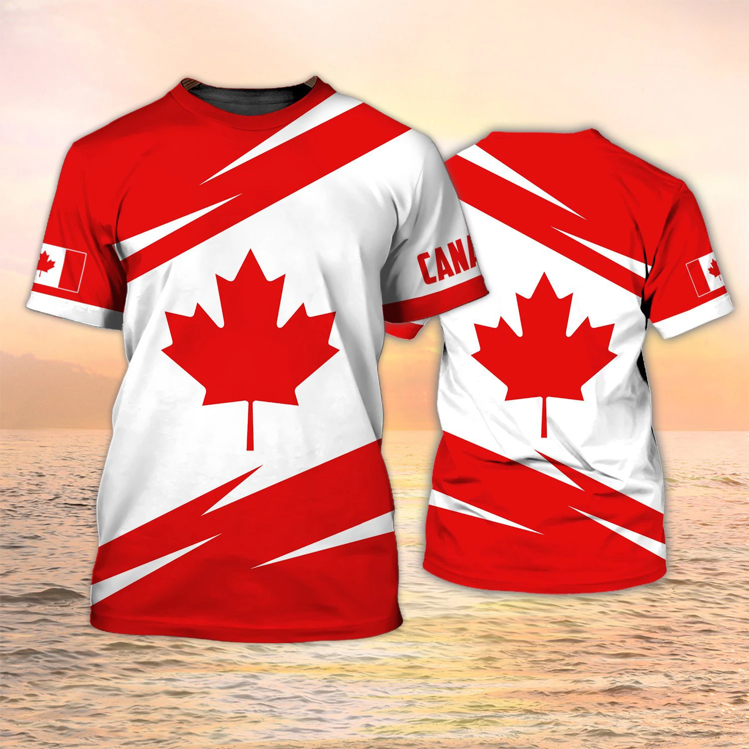 

Canada T-Shirts Canadian Flag Emblem Maple Leaf 3D Print Streetwear Women Men Fashion Oversized T Shirt Kids Tees Tops Clothing