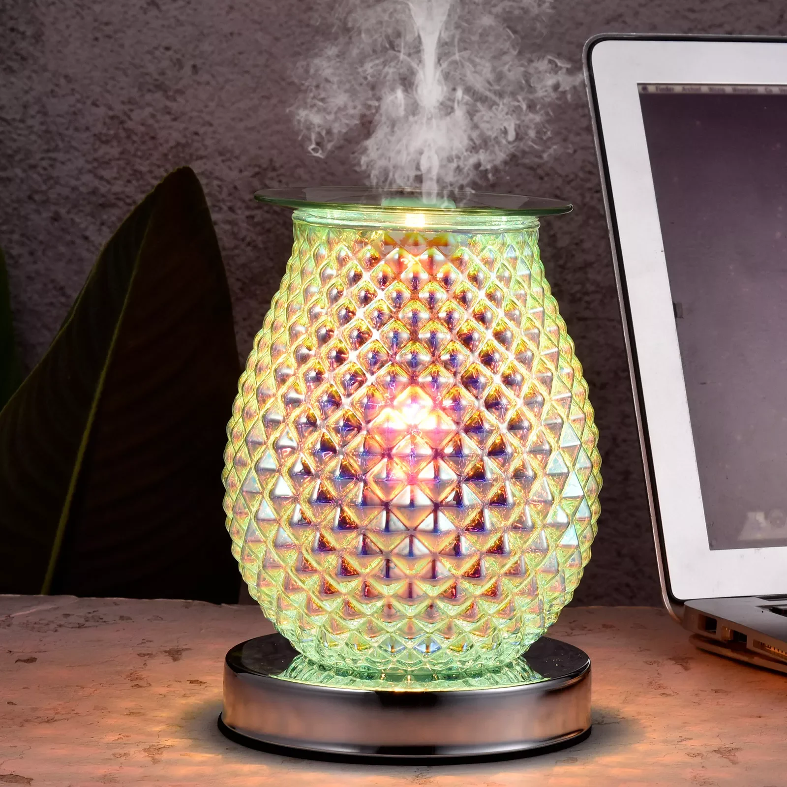 

Хрустальная 3d-лампа для ароматерапии, бытовой тихий прибор для сна, ароматическая горелка с эфирным маслом, ночсветильник для украшения дом...