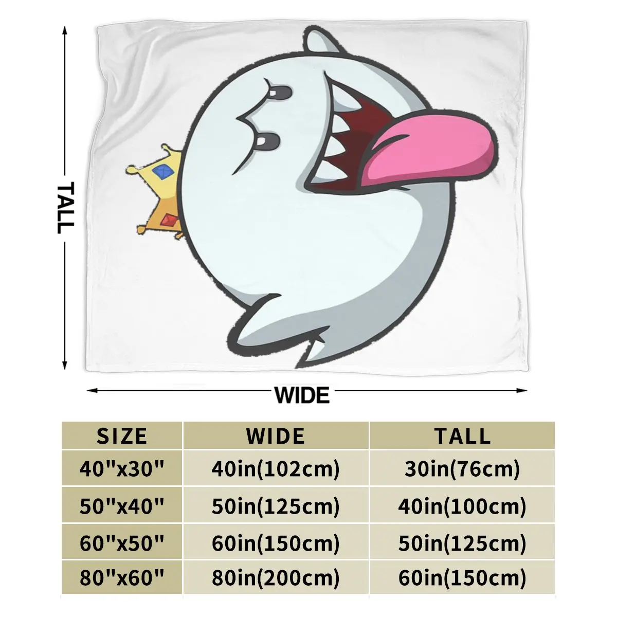 Одеяло мягкое Фланелевое King Boo покрывало 46 плюшевое для кровати гостиной пикника