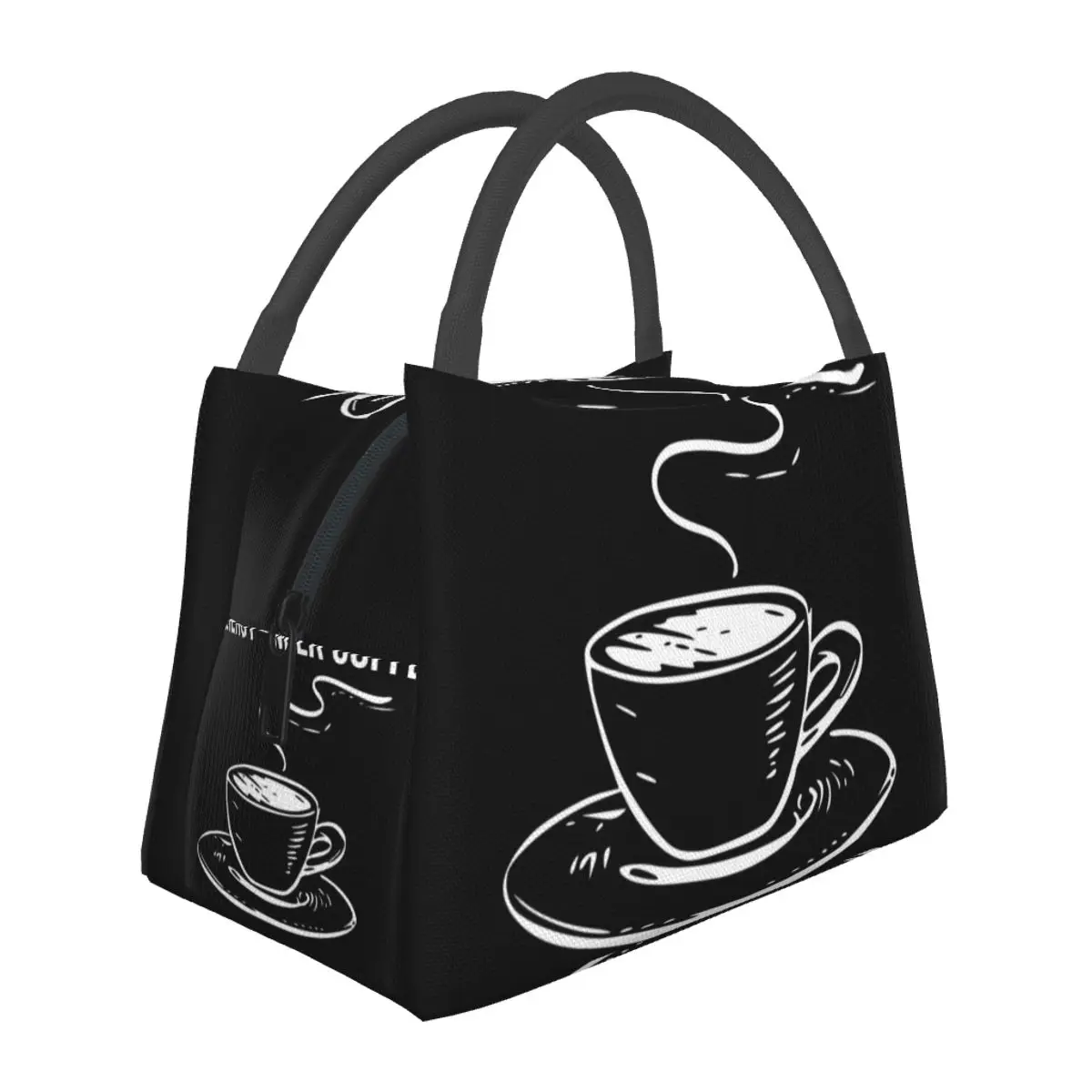 

E=MC2 Energy Milk Coffee Scent Lunch Bag Funny Words Aesthetic Lunch Box Outdoor Picnic Cooler Bag Oxford Graphic Tote Food Bags