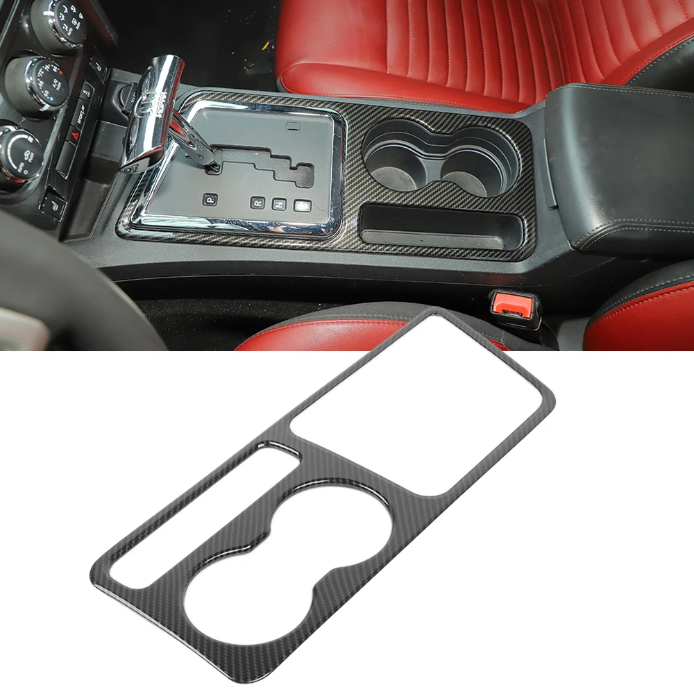

Gear Shift Panel Decoration Cover Trim Decal for Dodge Challenger 2009 2010 2011 2012 2013 2014 Car Accessories ABS Carbon Fiber