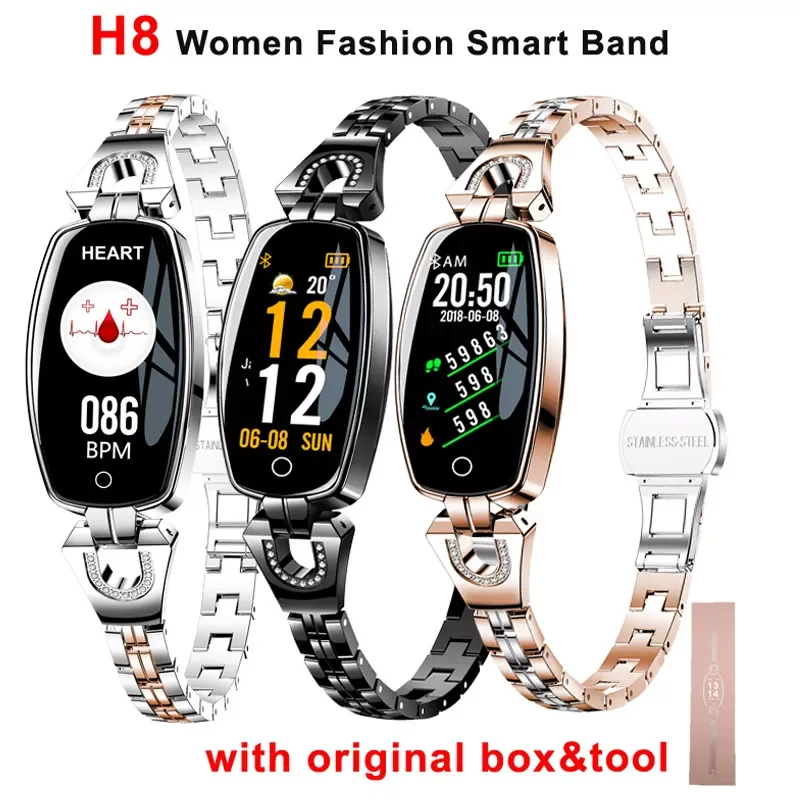 

H8 Smart Bracelet Women Wristband Blood Pressure Heart Rate Monitor Fitness Tracker IP67 Waterproof Smart Band Female Smartwatch