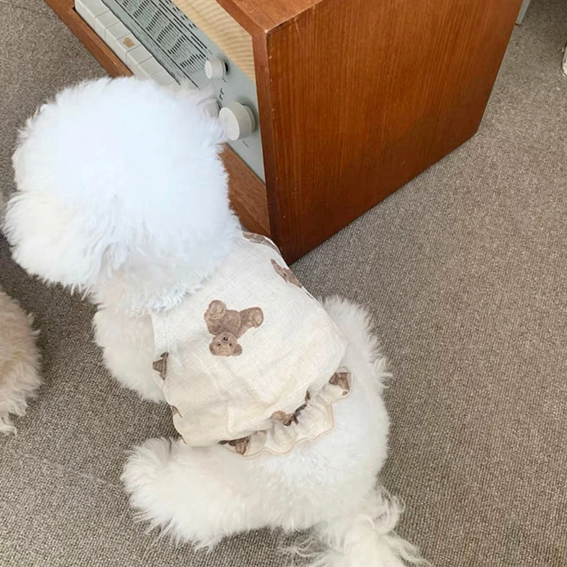 

Летняя кофта с изображением медведя из аниме, одежда для собак, тонкая секция 220416032