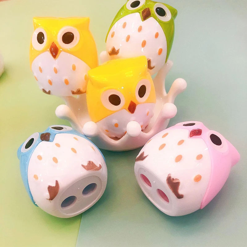

Cute Pencil Sharpener 2022 Kawaii Korea Stationery Owl Animal Student Pencil Sharpeners For Kids School