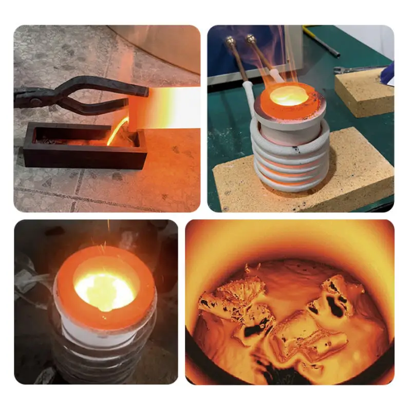 Портативный высокочастотный индукционный нагреватель плавильная печь для