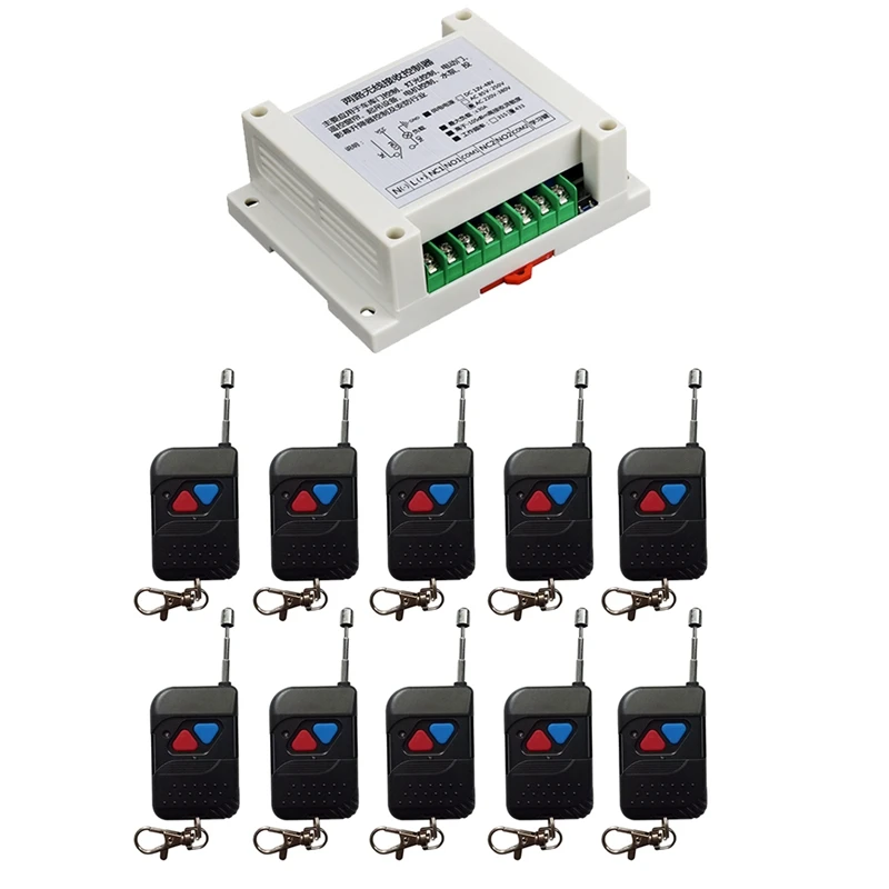 

Garage Door Remote,433Mhz RF Wireless Remote Control AC220V -380V For Light Garage Door Electric Gate