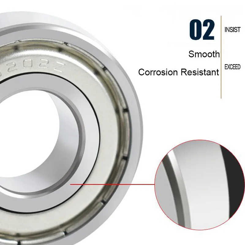 S606-2RSZZ 6*17*6 мм 510 шт. S606RS  S606ZZ высококачественная нержавеющая сталь с резиновым уплотнением, шарикоподшипник с глубоким желобом (art.: 3920bdae2ef7e) - 3920bdae2ef7e