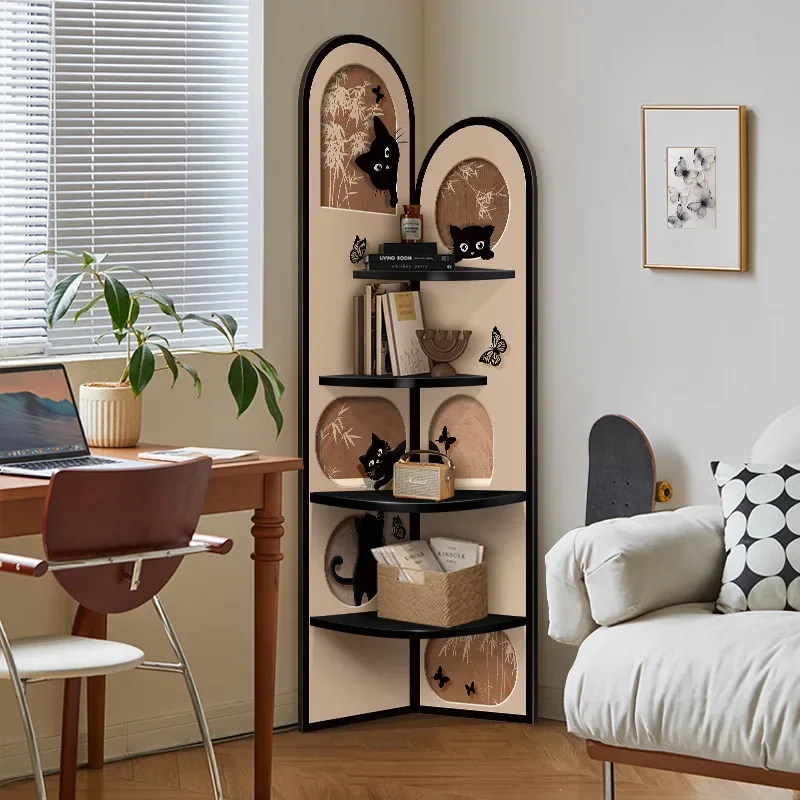 Vintage Corner Cabinet Art Triangle Clip Storage Cat Decorative Wall Christmas Pendant Drop Ornaments