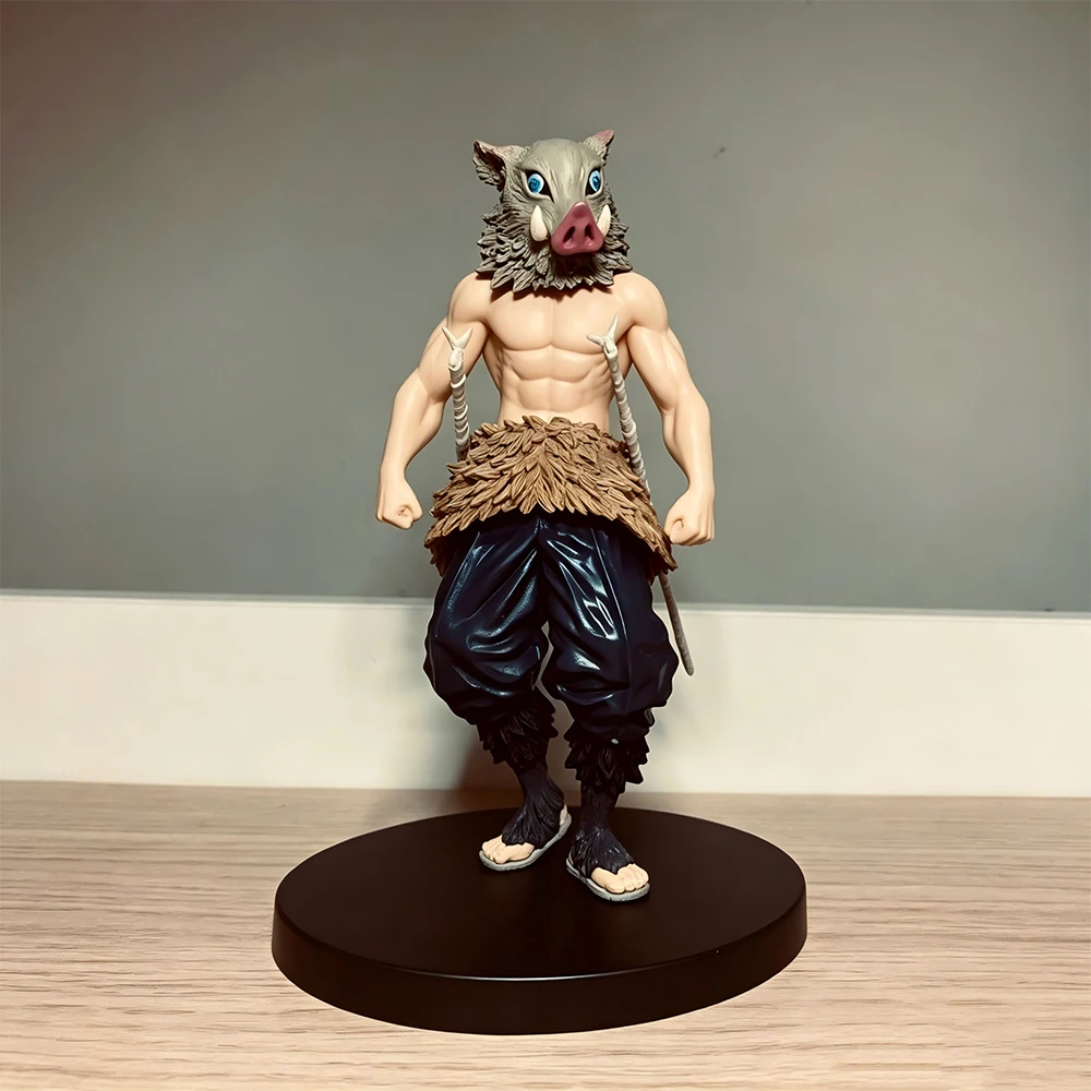 Фото Фигурка Аниме Kimetsu No Yaiba: Хашибира Иноске, 16 см, стоячая модель, коллекционная игрушка, подарок, экшн-фигурка из ПВХ №5