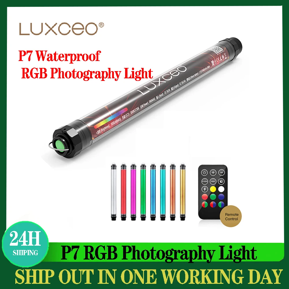 

LUXCEO P7 RGB Pro Waterproof Light Wand P7RGB Handheld 3000K/5750K Colorful Ice Stick LED Video Light Colorful Remote Control