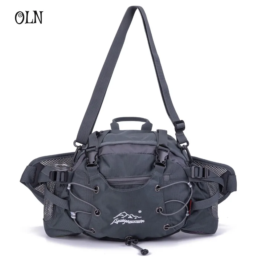 

Multifunctional Mountaineering Hiking Waist Pack for Water Bottle Outdoor Sport Accessories Multi-pocket with Shoulder Strap