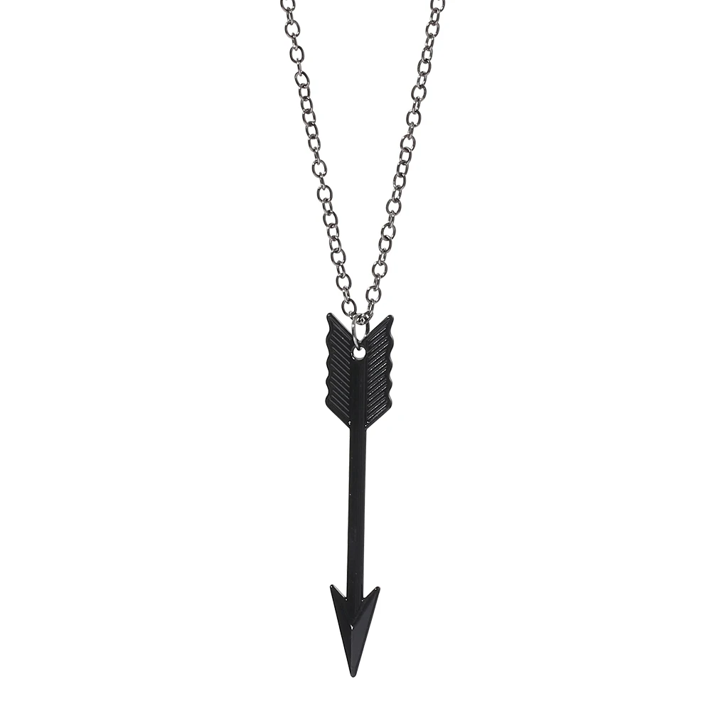

Black Arrow Necklace Rock ARCHER Charm Large Pendant Classics Long Bohemian Statement Female Jewelry Gift Men Fashion New