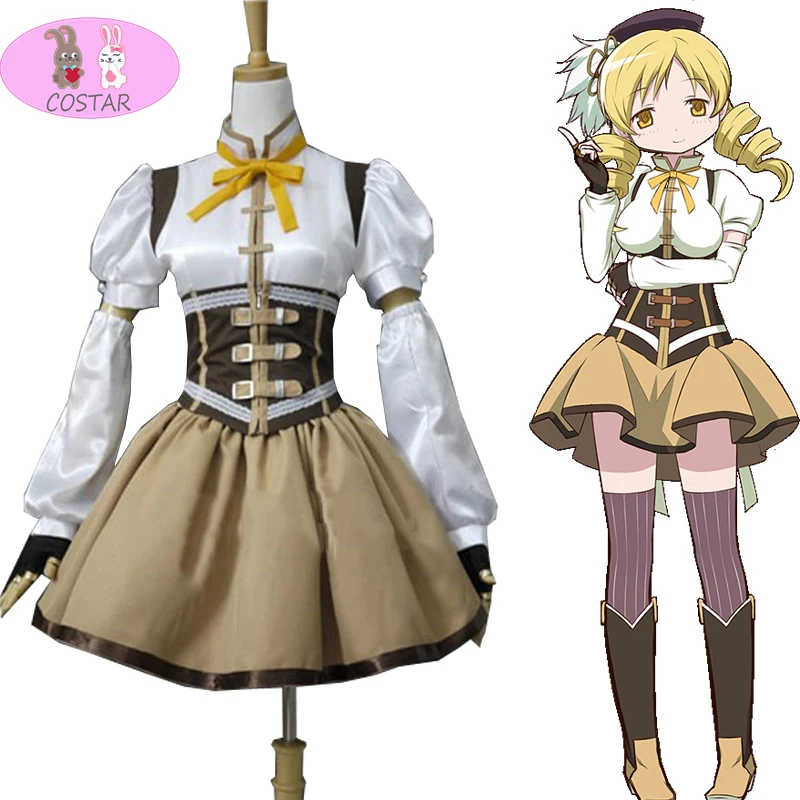 Костюм для косплея Tomoe Mami одежда по мотивам фильма пуэлла Маги Мадока Томоэ Мами