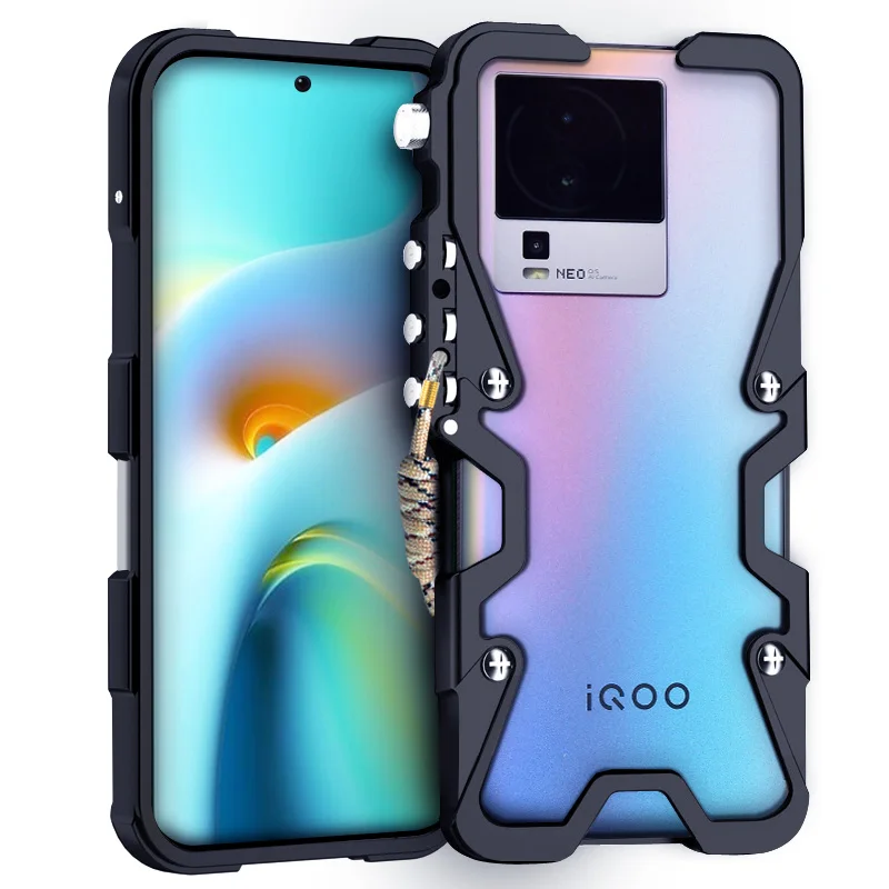 Роскошные армированные металлические алюминиевые Чехлы для телефона бампер Vivo