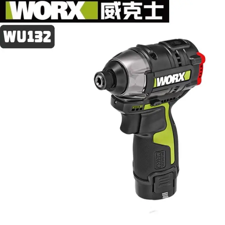 

WORX WU132 Brushless Screwdriver 12v Cordless Impact Screwdriver Max 200W 140Nm 3300RPM Output 1/4inch Hex Chuck Lithium Battery