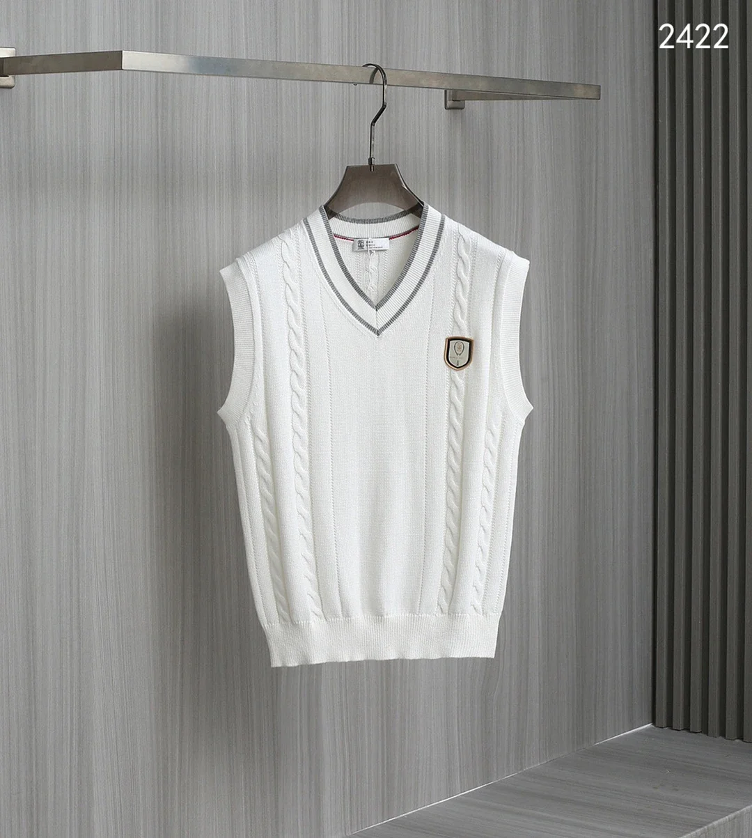 Классический мужской Трикотажный жилет BLLIYOSS из хлопка жареного теста новинка 2024