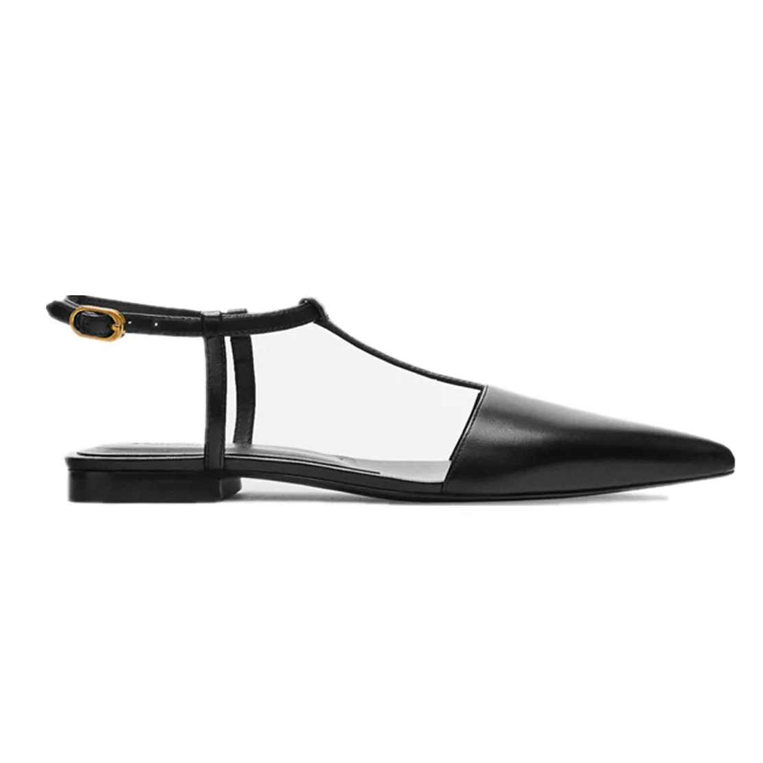 Dave&Di  Shoes Woman French Style Fashion Office Lady Pointed Toe Genuine Leather Party Sandals Women