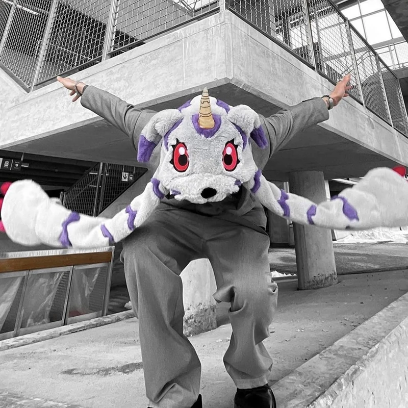 

Кавайный шарф шапка Digimon Приключения габумон милые аниме перчатки костюм из трех частей плюшевый ветрозащитный Теплый зимний подарок для д...