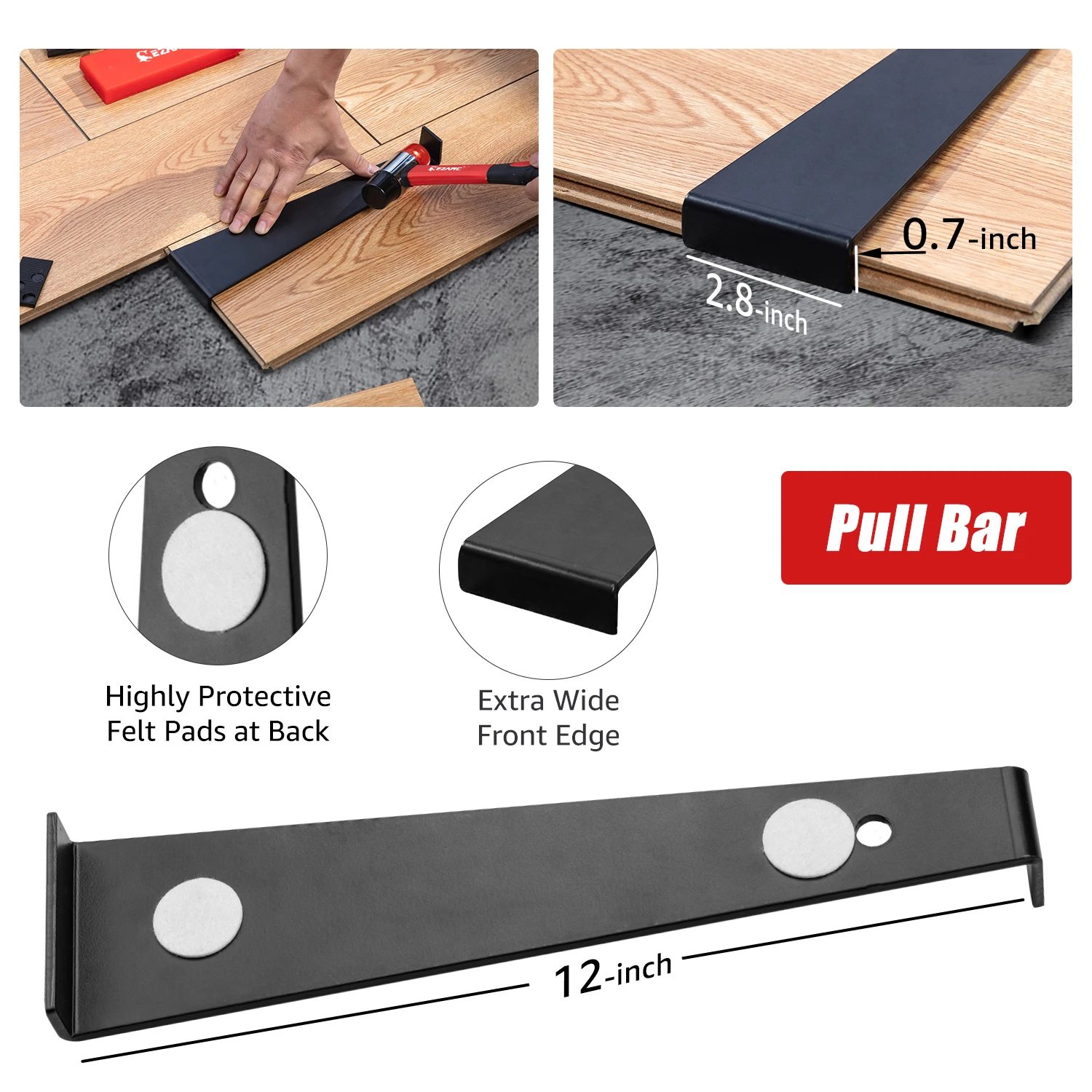 Набор Для Установки Ламината И Деревянного Пола EZARC С 60-прокладками Тяговым