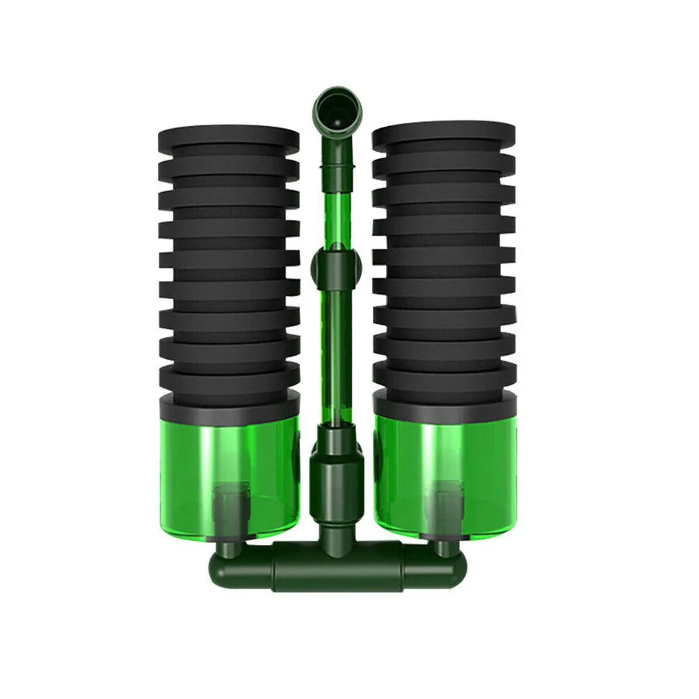 

Double Head Water Filter Aquarium Fishtank Sponge Water Filter Air Pump Fish Tank Cleaning Filter Aquarium Accessory