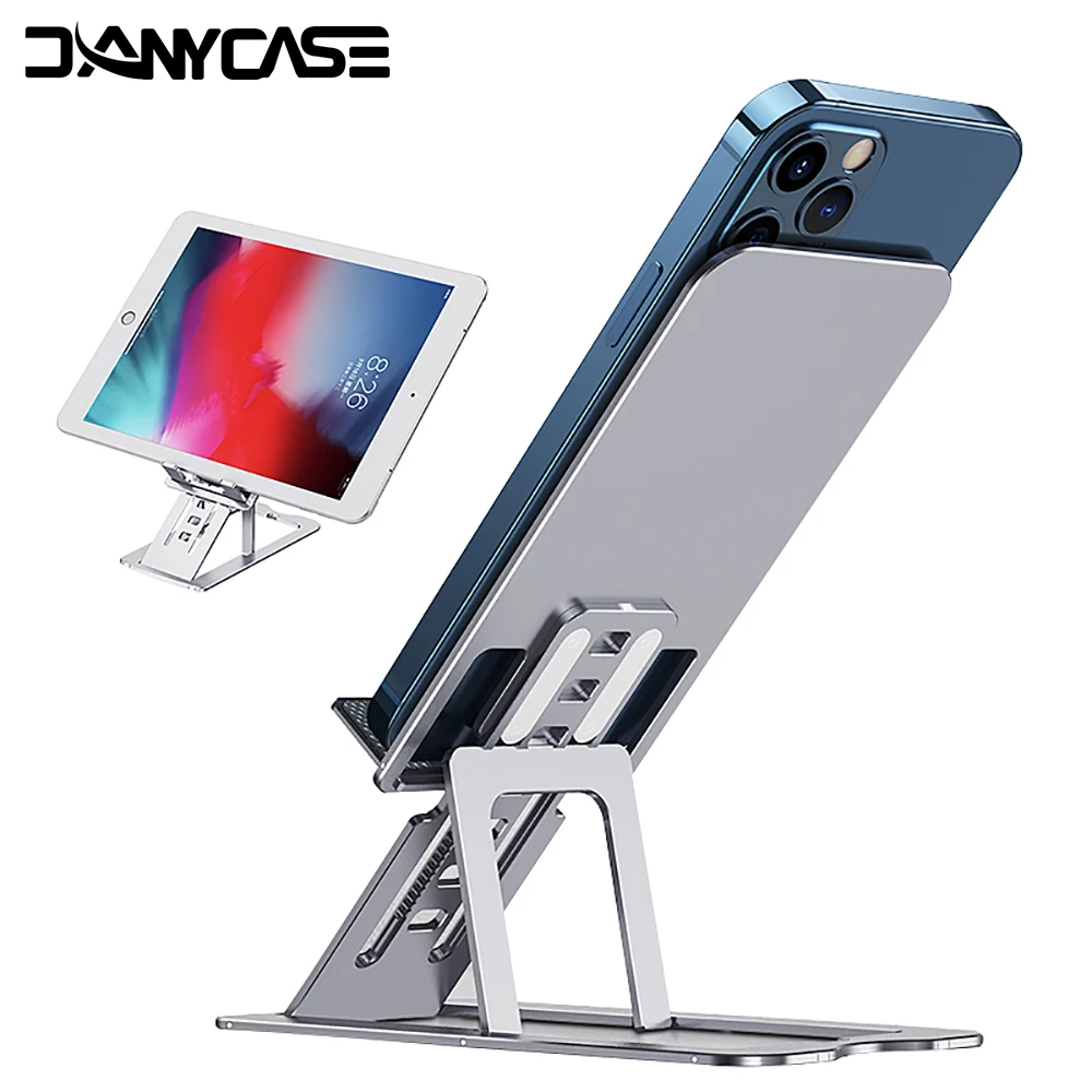

Регулируемый Настольный держатель для планшета из алюминиевого сплава, складная подставка мобильный телефон для iPhone, iPad
