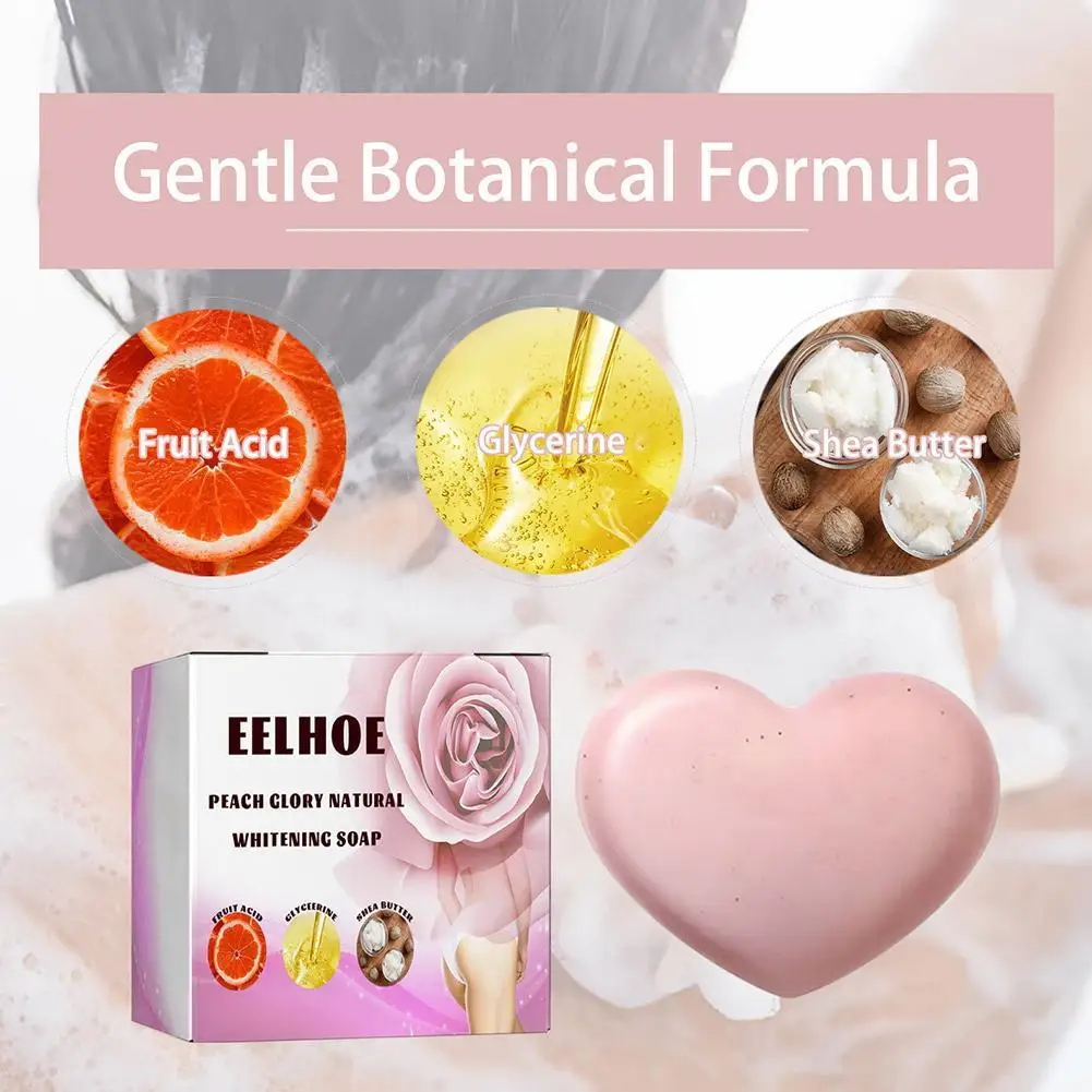 

Розовое Отбеливающее мыло отбеливание осветление ягодиц Частные части очистка кожи осветление ручной работы мыло для ванны естественное м...