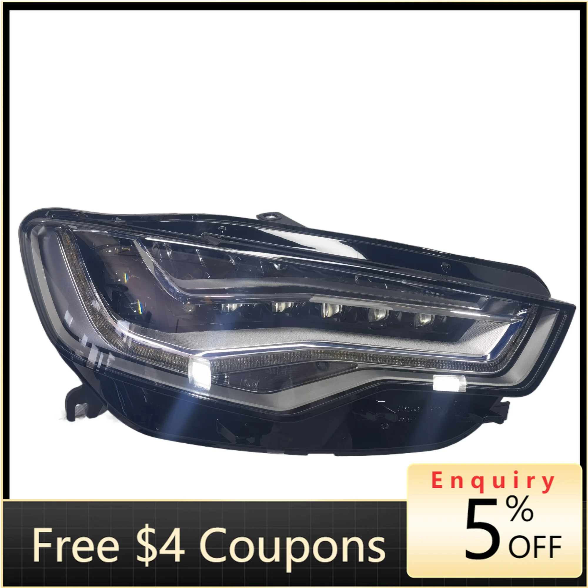 

headlight led for car for Headlights Led Audi A6 Dragon Ball car Led Headlamp 2013 2014 2015 2016 Led Headlight Projector