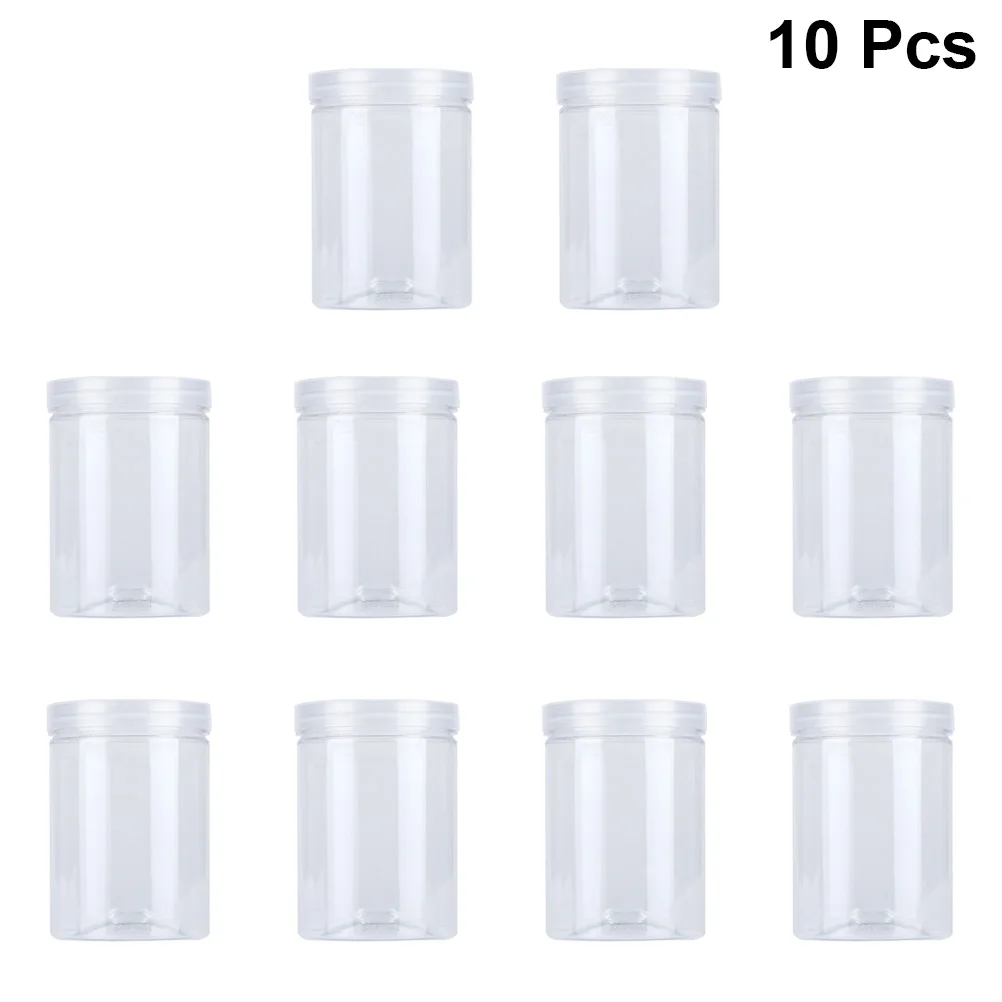 

10 Jars Noodles Jar Transparent Cookie Jar Storage Jars Containers